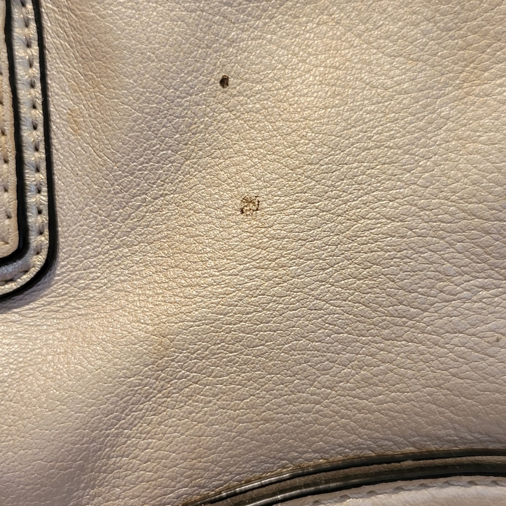 Coach Cream Leather Satchel with Silver Hardware.  Make An Offer! - Picture 10 of 16